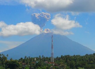 Erupção em Bali