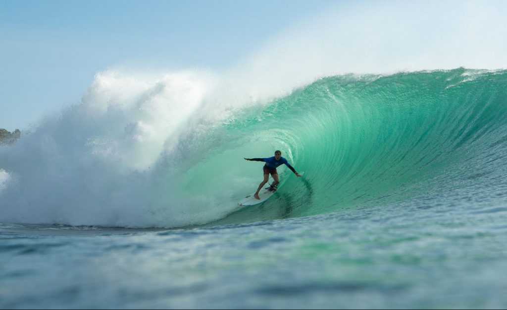 Jacob Wilcox é um dos semifinalistas da Rip Curl Cup.