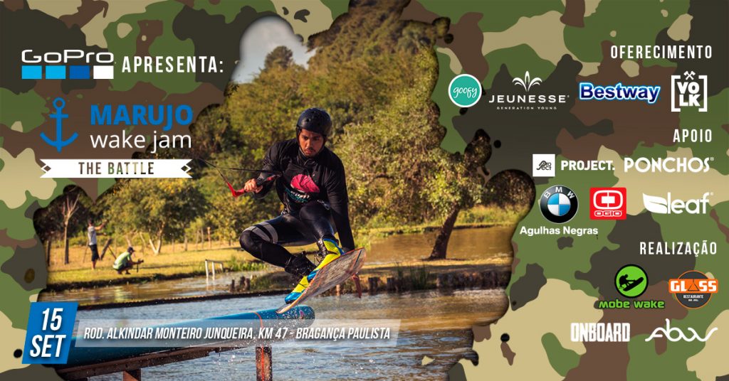 Cartaz do Marujo Wake Jam 2018.