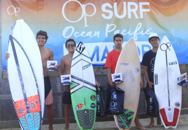 Pódio Mirim, ASJ Ocean Pacific 2018, Joaquina, Florianópolis (SC). Foto: Basilio Ruy/P.P07.