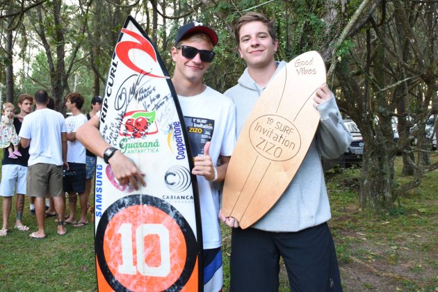 Os filhos Otávio e Antonio, Invitation Zizo In Memoriam 2019, Balneário Rincão (SC). Foto: Vivi Surf.