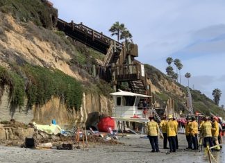 Cliff despenca em Encinitas