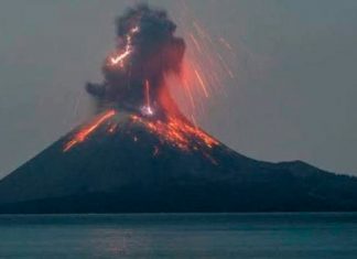 Erupção na Indonésia