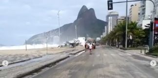 Mar em fúria no Rio