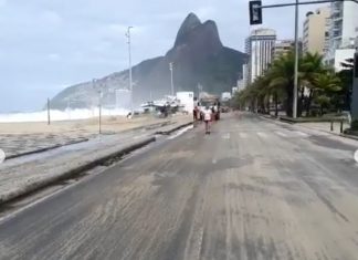 Mar em fúria no Rio