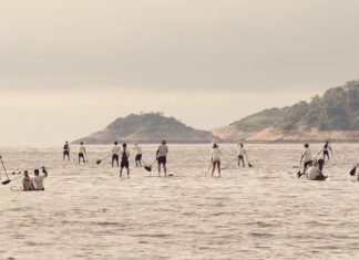 Remada ambiental no Rio