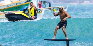 Surfe, kite e foil