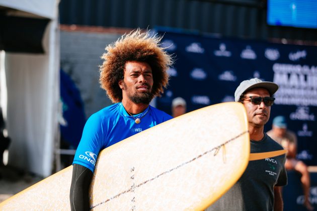 Kaniela Stewart, Classic Malibu, First Point, Malibu Beach, Califórnia (EUA). Foto: WSL / Aaron Hughes.