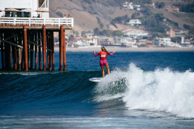 Soleil Errico, Classic Malibu, First Point, Malibu Beach, Califórnia (EUA). Foto: WSL / Aaron Hughes.