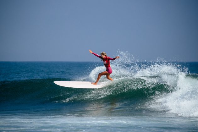 Soleil Errico, Classic Malibu, First Point, Malibu Beach, Califórnia (EUA). Foto: WSL / Aaron Hughes.