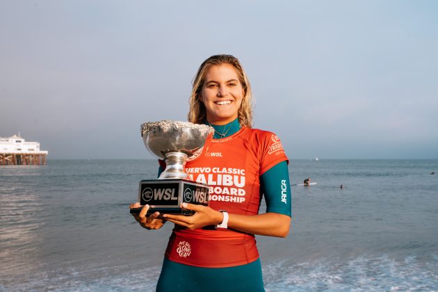 Soleil Errico, Classic Malibu, First Point, Malibu Beach, Califórnia (EUA). Foto: WSL / Beatriz Ryder.