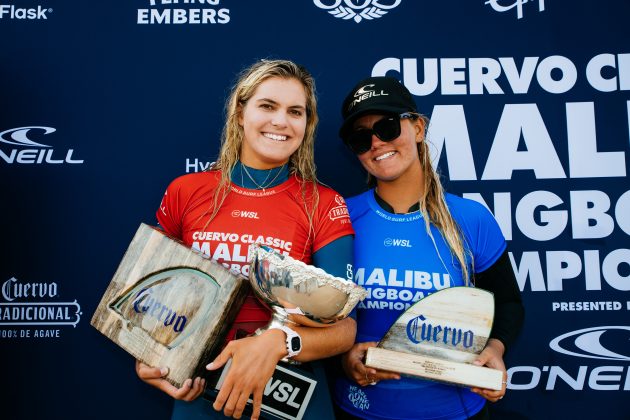 Sophia Culhane e Soleil Errico, Classic Malibu, First Point, Malibu Beach, Califórnia (EUA). Foto: WSL / Beatriz Ryder.