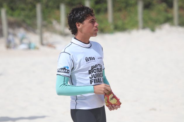 Rickson Falcão, Garytos Barra Surf Junior Final 2022, Barra da Tijuca (RJ). Foto: @surfetv / @carlosmatiasrj.