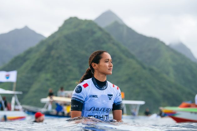 Vahine Fierro, Tahiti Pro 2023, Teahupoo. Foto: WSL / Beatriz Ryder.