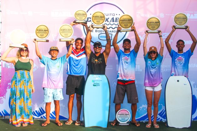 Campeões Estaduais 2023, Circuito Capixaba de Bodyboard 2023, Praia do Coral do Meio, Barra do Jucu (ES). Foto: Heriberto Simões.