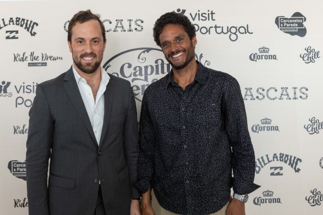 Rui Costa e Francisco Kreye (Vereador do Desporto da Câmara de Cascais), Conferência de Imprensa, Capítulo Perfeito 2024, Portugal. Foto: Divulgação.