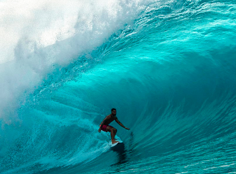 Derek Gomez - Italo em Pipeline 2024 - Foto copia do Instagram.