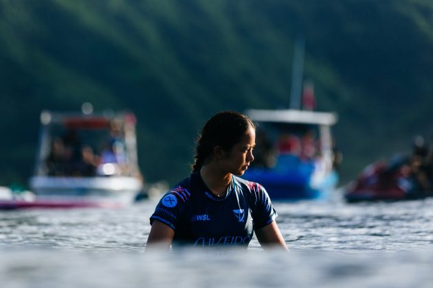 Bettylou Sakura Johnson, Tahiti Pro 2024, Teahupoo. Foto: WSL / Matt Dunbar.