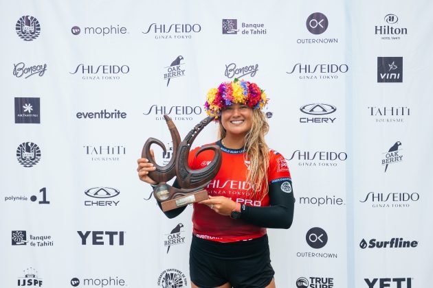 Brisa Hennessy, Tahiti Pro 2024, Teahupoo. Foto: WSL / Matt Dunbar.