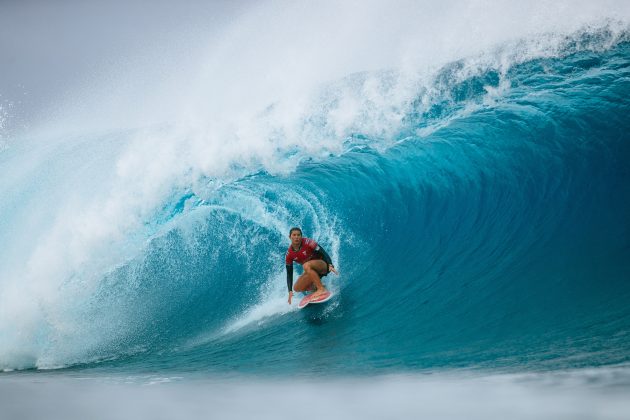 Brisa Hennessy, Tahiti Pro 2024, Teahupoo. Foto: WSL / Sloane.