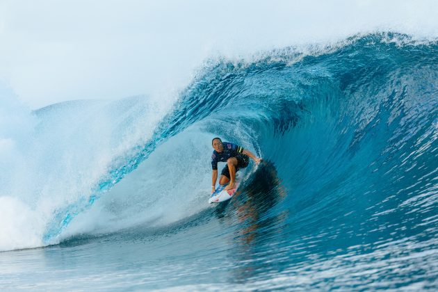 Carissa Moore, Tahiti Pro 2024, Teahupoo. Foto: WSL / Sloane.