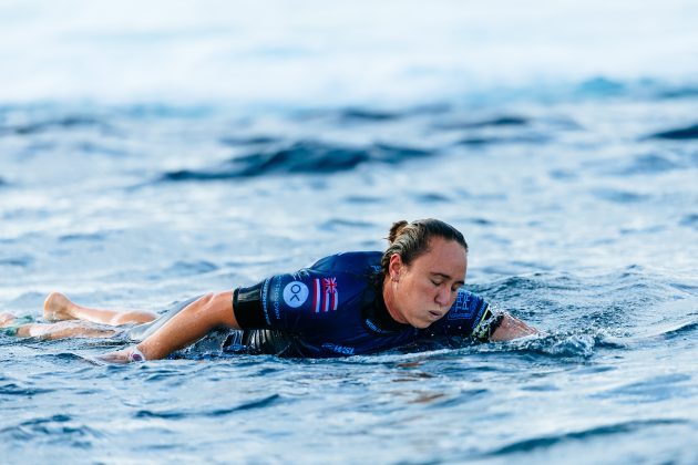 Carissa Moore, Tahiti Pro 2024, Teahupoo. Foto: WSL / Sloane.