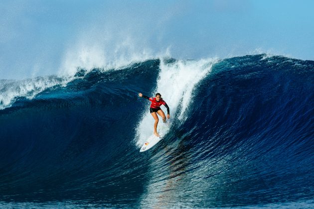 Caroline Marks, Tahiti Pro 2024, Teahupoo. Foto: WSL / Sloane.