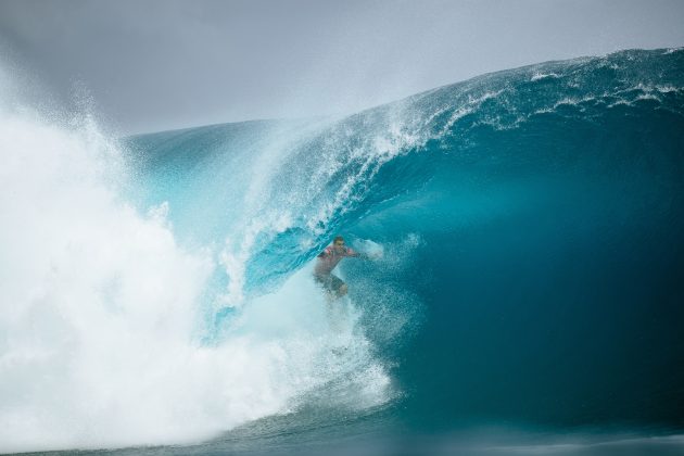 Cole Houshmand, Tahiti Pro 2024, Teahupoo. Foto: WSL / Sloane.