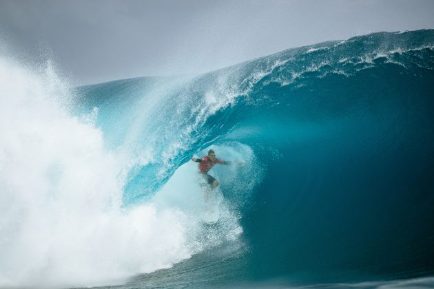 Cole Houshmand, Tahiti Pro 2024, Teahupoo. Foto: WSL / Sloane.