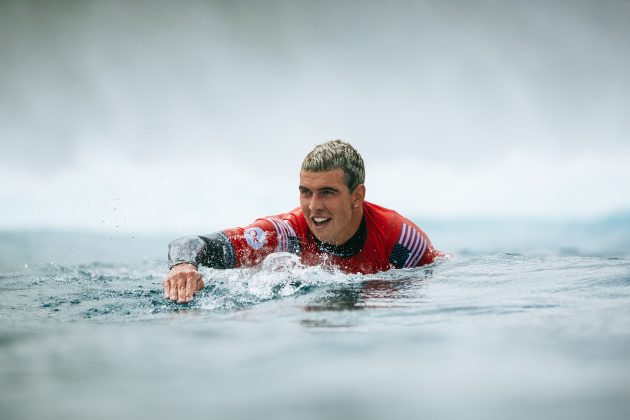 Cole Houshmand, Tahiti Pro 2024, Teahupoo. Foto: WSL / Sloane.