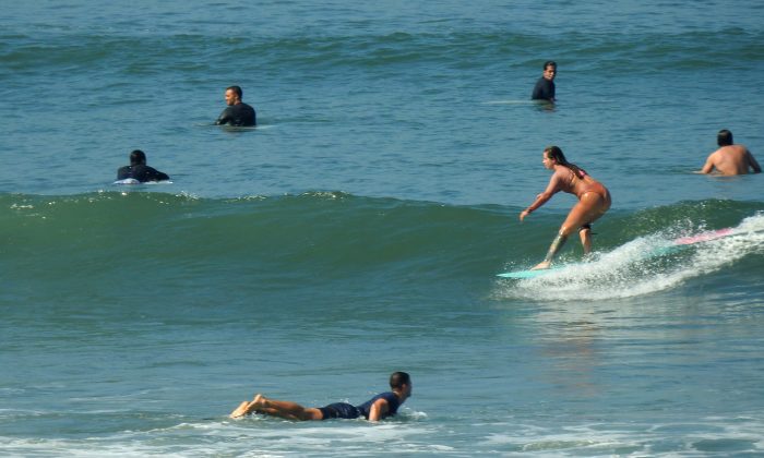 Primeiro Torneio Brasileiro Interclubes de Longboard, Quebra Mar, Santos (SP). Foto: Fábio Paulista.