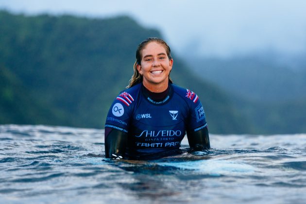 Gabriela Bryan, Tahiti Pro 2024, Teahupoo. Foto: WSL / Matt Dunbar.