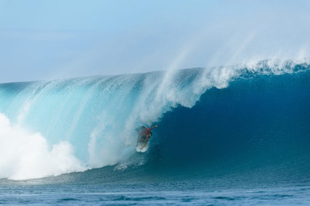 Imaikalani deVault, Tahiti Pro 2024, Teahupoo. Foto: WSL / Sloane.