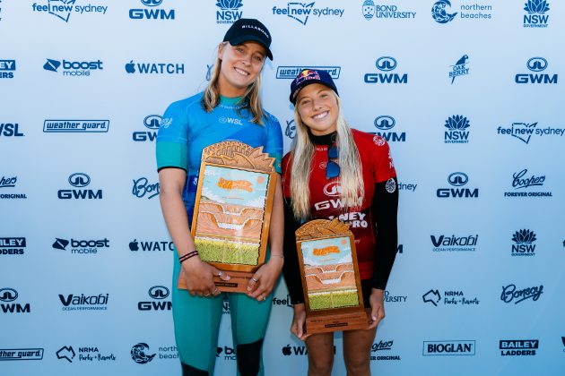 Isabella Nichols e Erin Brooks, Sydney Surf Pro 2024, North Narrabeen, New South Wales, Austrália. Foto: WSL / Cait Miers.