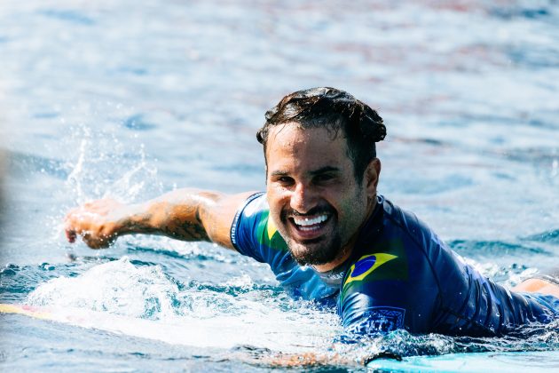 Italo Ferreira, Tahiti Pro 2024, Teahupoo. Foto: WSL / Matt Dunbar.