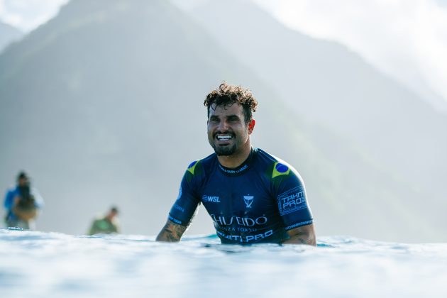 Italo Ferreira, Tahiti Pro 2024, Teahupoo. Foto: WSL / Sloane.