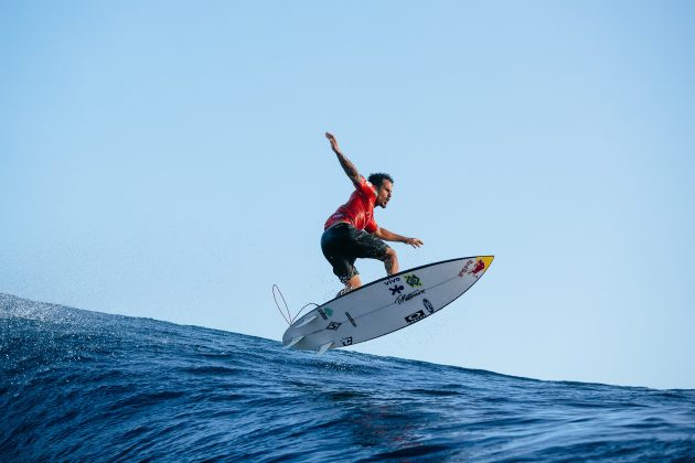 Italo Ferreira, Tahiti Pro 2024, Teahupoo. Foto: WSL / Sloane.