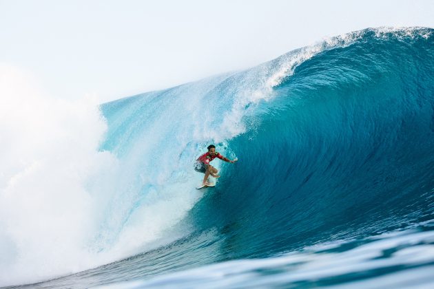 Italo Ferreira, Tahiti Pro 2024, Teahupoo. Foto: WSL / Sloane.