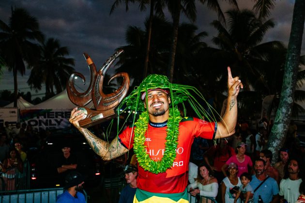 Italo Ferreira, Tahiti Pro 2024, Teahupoo. Foto: WSL / Matt Dunbar.