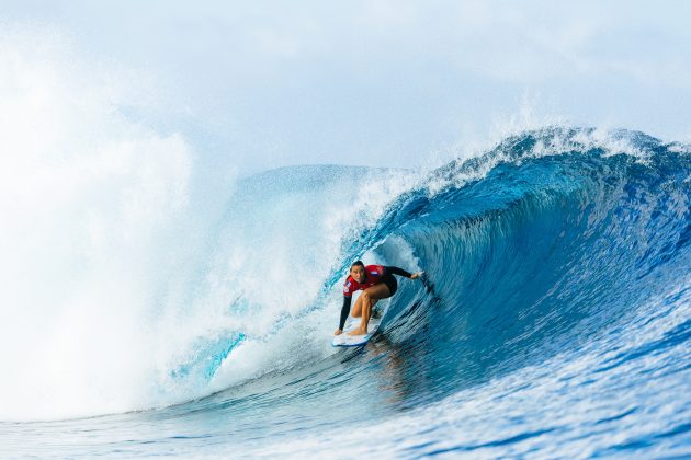 Johanne Defay, Tahiti Pro 2024, Teahupoo. Foto: WSL / Sloane.