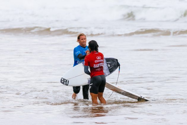Jordy Maree e Ian Gouveia, Sydney Surf Pro 2024, North Narrabeen, New South Wales, Austrália. Foto: WSL / Cait Miers.