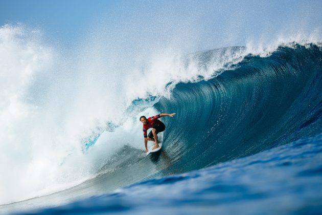 Jordy Smith, Tahiti Pro 2024, Teahupoo. Foto: WSL / Sloane.