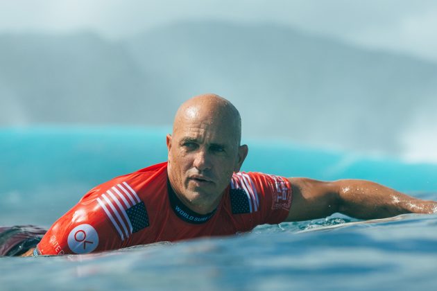 Kelly Slater, Tahiti Pro 2024, Teahupoo. Foto: WSL / Matt Dunbar.