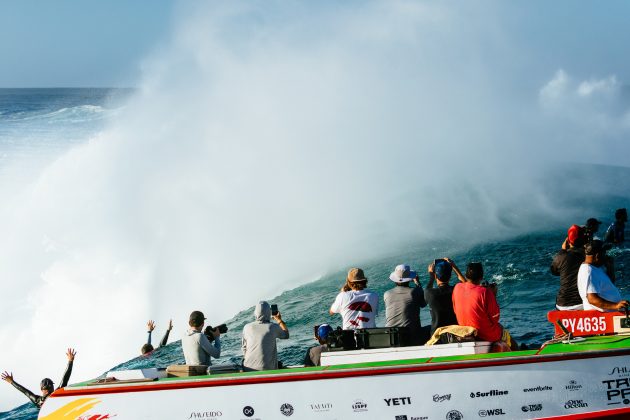 Lineup, Tahiti Pro 2024, Teahupoo. Foto: WSL / Matt Dunbar.