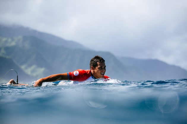 Mihimana Braye, Tahiti Pro 2024, Teahupoo. Foto: WSL / Sloane.