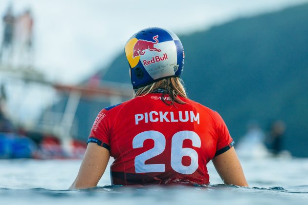 Molly Picklum, Tahiti Pro 2024, Teahupoo. Foto: WSL / Matt Dunbar.