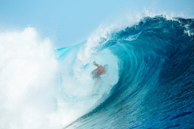 Ramzi Boukhiam, Tahiti Pro 2024, Teahupoo. Foto: WSL / Sloane.