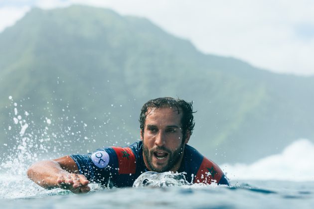 Ramzi Boukhiam, Tahiti Pro 2024, Teahupoo. Foto: WSL / Matt Dunbar.