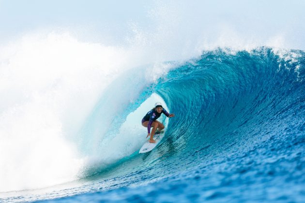 Sawyer Lindblad, Tahiti Pro 2024, Teahupoo. Foto: WSL / Sloane.