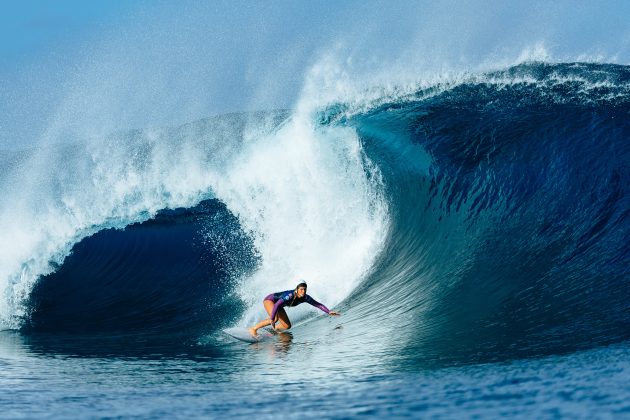 Sawyer Lindblad, Tahiti Pro 2024, Teahupoo. Foto: WSL / Sloane.